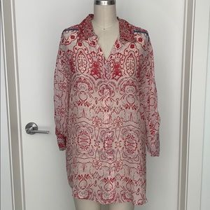 Johnny Was button front Blouse